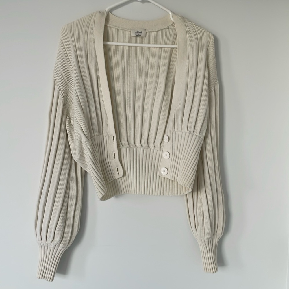 Aritzia Wildfred Plunge Front Cardigan
